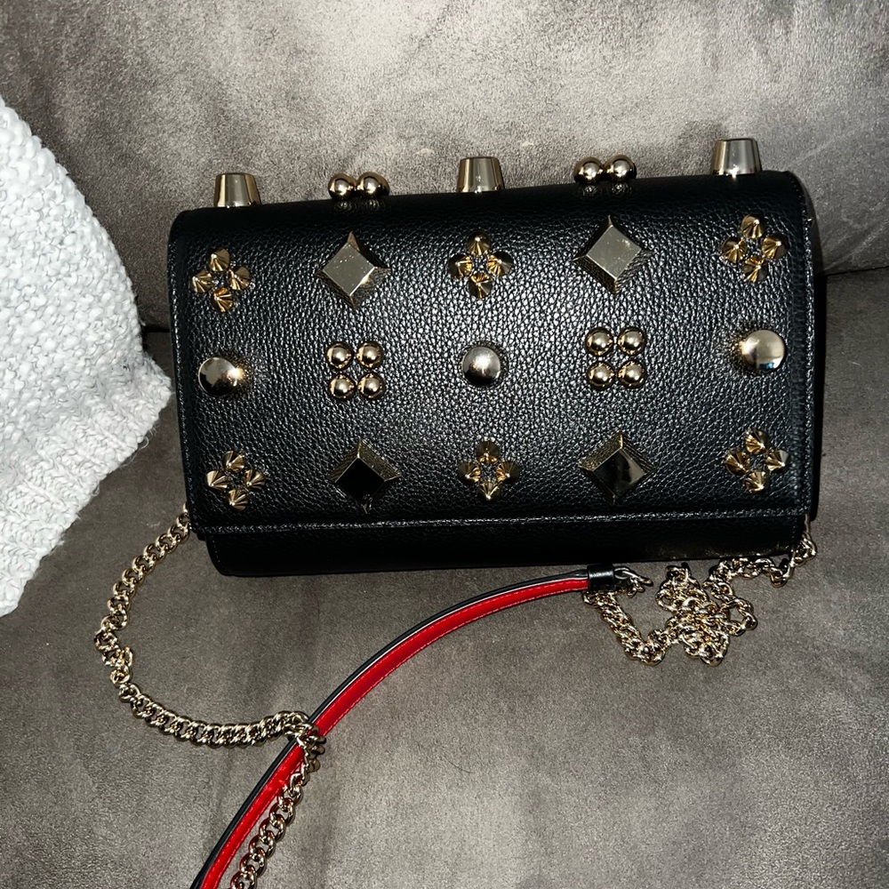 Christian Louboutin Paloma Spike Empire Leather Clutch - Picture 3 of 9